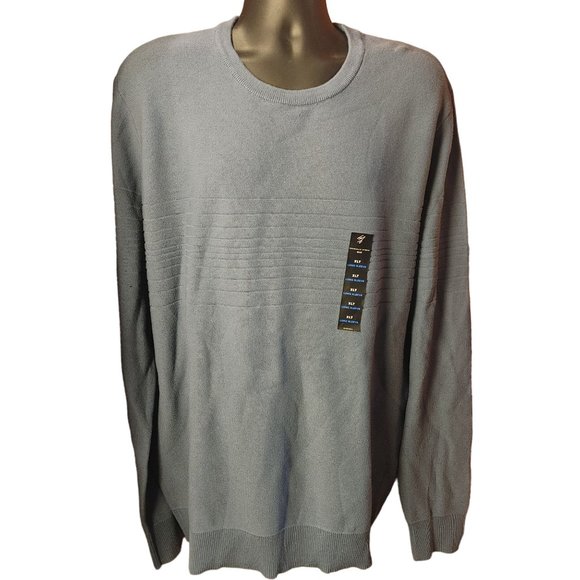Shaquille O'Neal Men's Gray Long Sleeve Crew Neck Light Sweater XLT - Picture 1 of 3